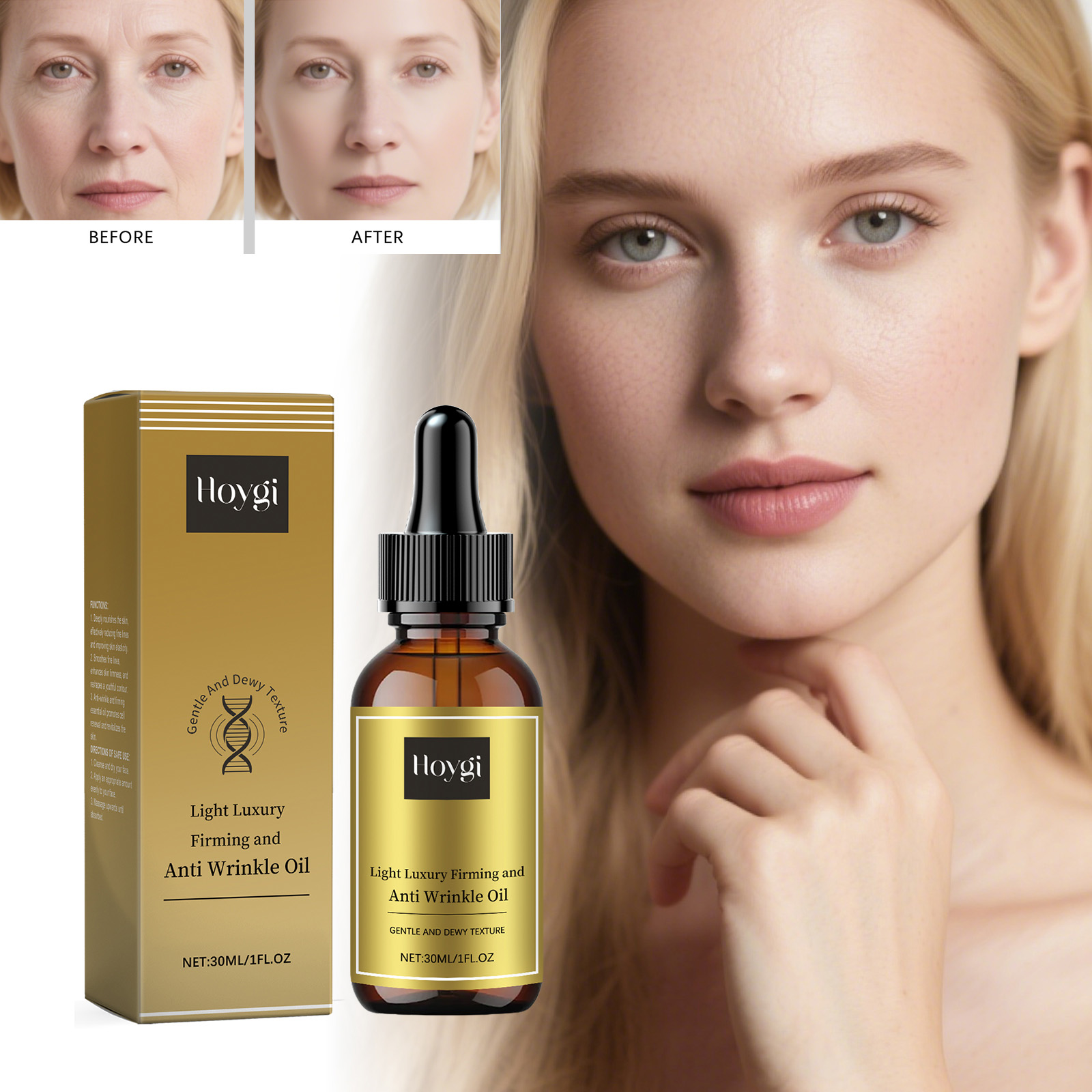 Luxury Skincare Aesthetic - 탄력있는 페이셜 케어 오일 리프팅 주름