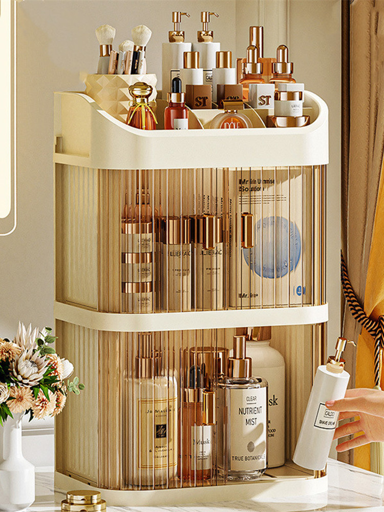 화장품 보관함, 데스크탑 메이크업 정리함, 방진 럭셔리 - Luxury Skincare Aesthetic 리뷰 및 가격
