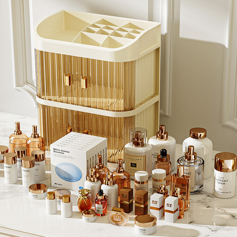 화장품 보관함, 데스크탑 메이크업 정리함, 방진 럭셔리 - Luxury Skincare Aesthetic 리뷰 및 가격